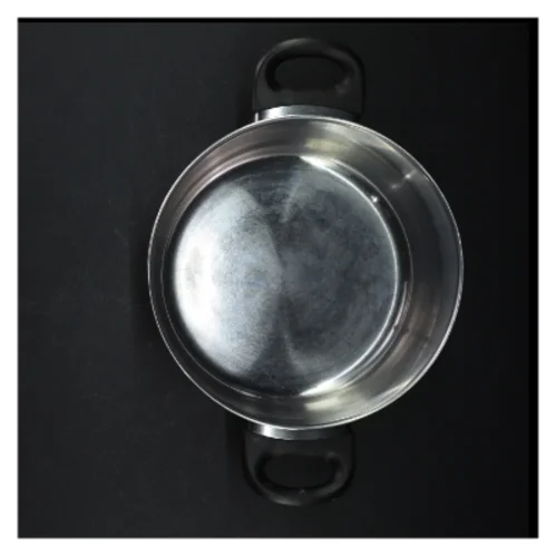 Brugt rustfrit stålgryde (str. Ø. 21 cm)