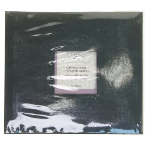 Fotoalbum med 10 ark og plastlommer fra The Craft Makers (str. 25x21,5 cm)