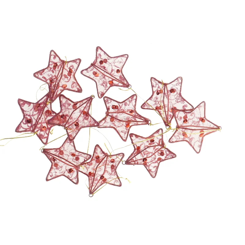 Dekorative stjerner til ophæng (str. 8 cm)