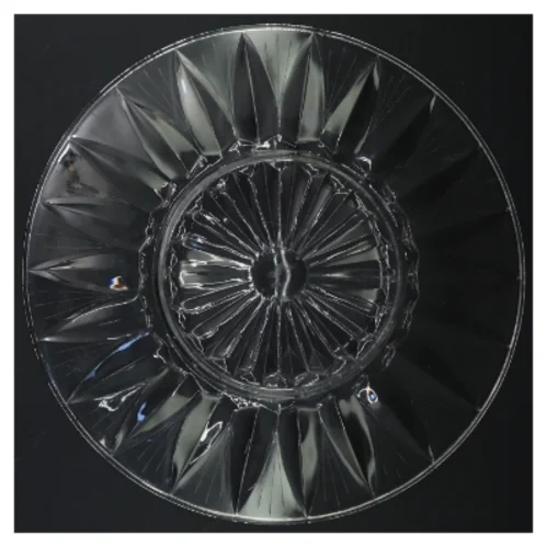 Antikt Glasfad (str. Ø 29 cm)