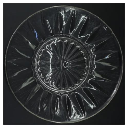 Antikt Glasfad (str. Ø 29 cm)