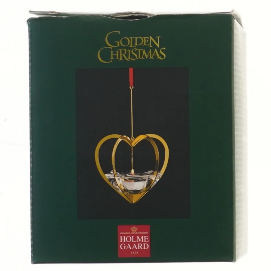 Guld juleophæng hjerte fra Holmegaard fra Holmegaard (str. 12 cm)