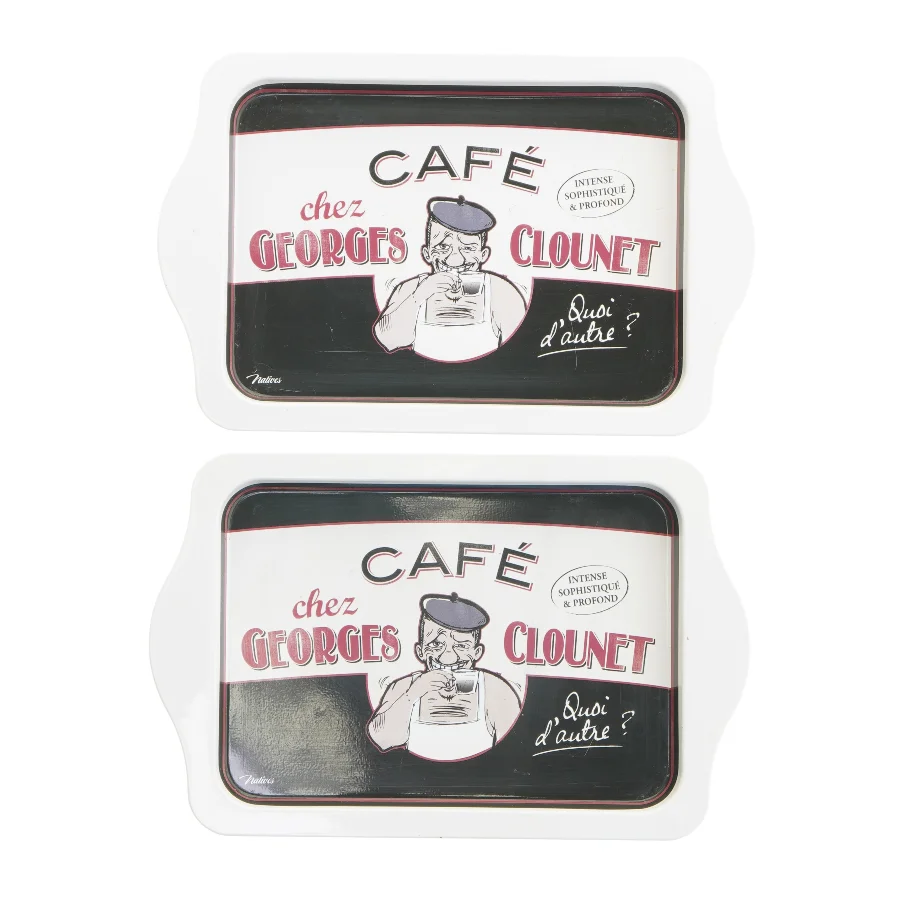 To Café Georges Clounet bakker fra Natives (str. 25x16 cm)