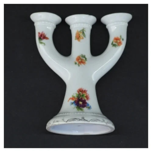 Porcelænstage til tre lys (str. 13,5 x 12 x 8 cm)