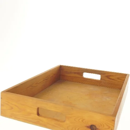 Træbakke med håndtag (str. 55x40 cm)