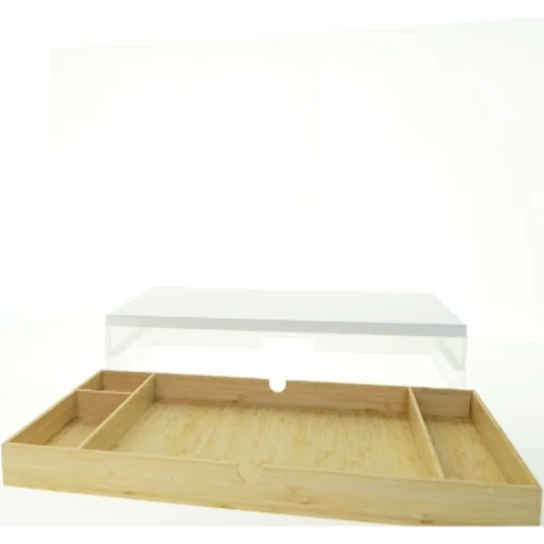 Skærmhylde med skuffe- og hyldeenhed til opbevaring fra IKEA ELLOVEN