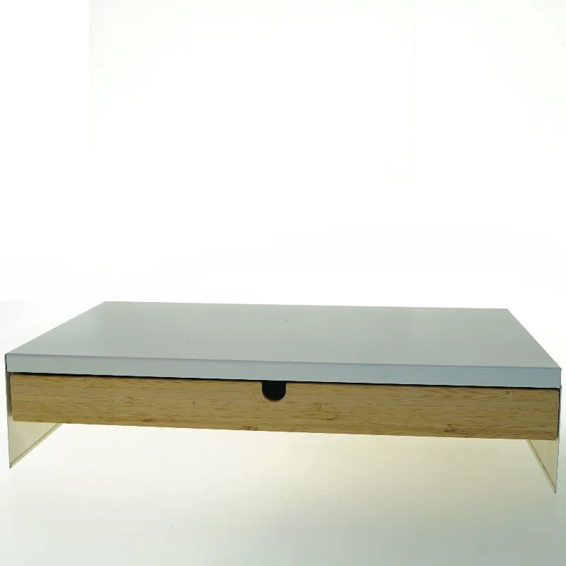 Skærmhylde med skuffe- og hyldeenhed til opbevaring fra IKEA ELLOVEN