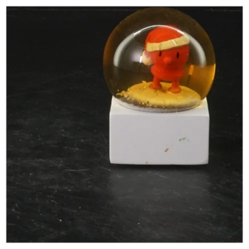 Snemand Hoptimist? snekugle på base (str. 8x5 cm)