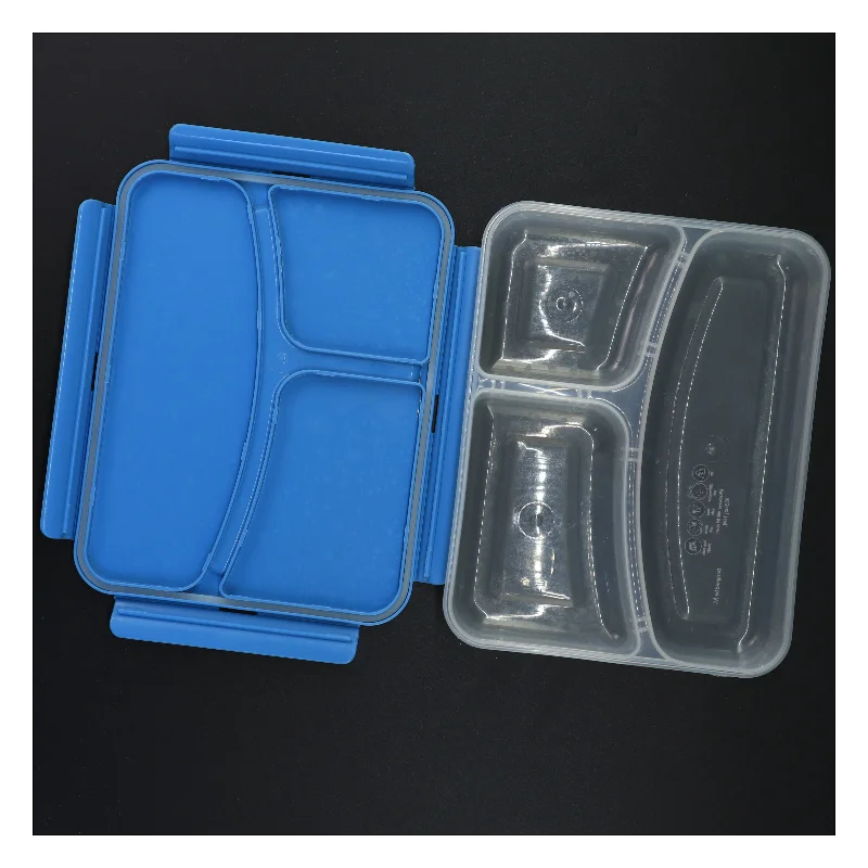 Madkasse med flere rum (str. 23 x 18 x 5 cm)