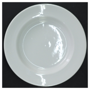 Hvide dybe middagstallerkener, 5 stk, dybe (str. 22 x 3 cm)