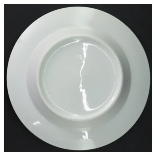 Hvide dybe middagstallerkener, 5 stk, dybe (str. 22 x 3 cm)