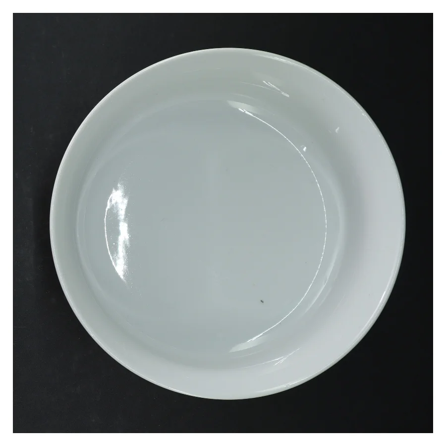 Hvid dyb skål  (str. Ø. 21 cm. længde, 9 cm)