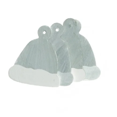 Jule ophæng i rensdyr og hue form (str. 9 cm)