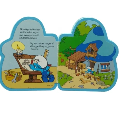 Børnebog fra Smølfer (str. 14 x 11 cm)