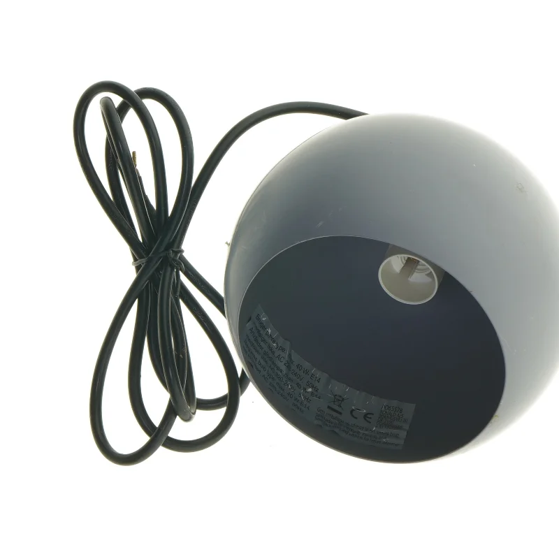 Retro Grå pendel lampe (str. 14x14 cm)