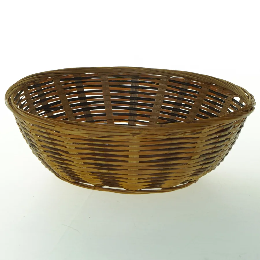 Flettet rund kurv  (str. Ø. 22 cm)