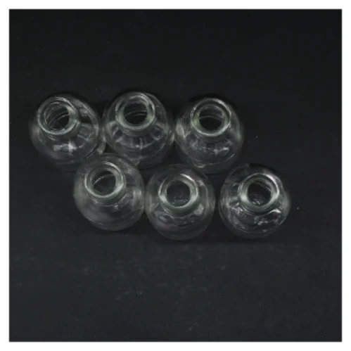 Sæt med 6 små glasflasker (str. 6 styk. 11 cm)