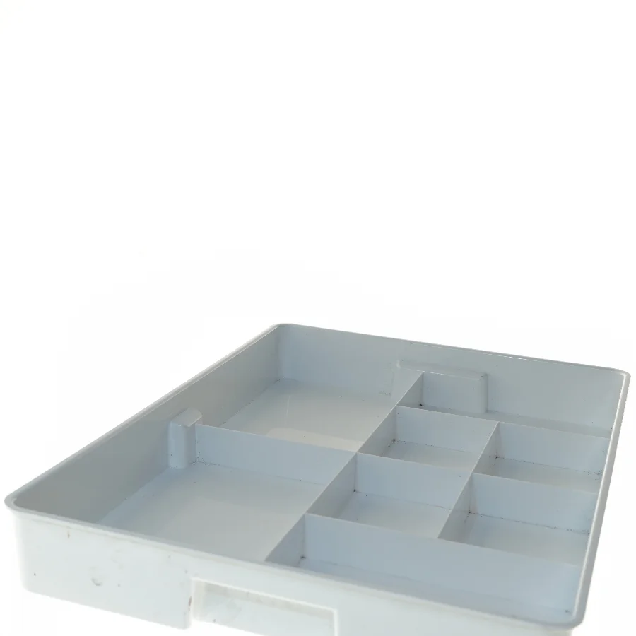 Hvid plast KUGGIS indsats 8 rum IKEA (str. 50x35 cm)