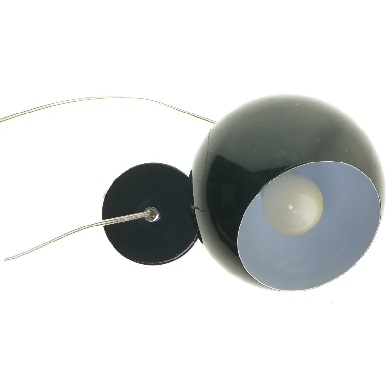 Sort retro pendel lampe (str. 18x17 cm)