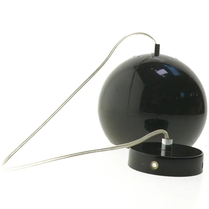Sort retro pendel lampe (str. 18x17 cm)