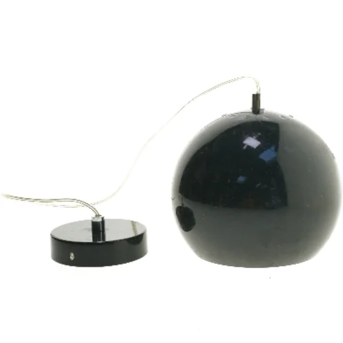 Sort retro pendel lampe (str. 18x17 cm)