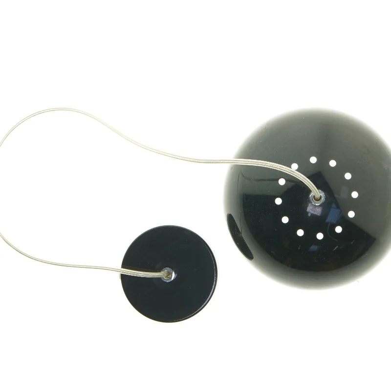 Sort retro pendel lampe (str. 18x17 cm)