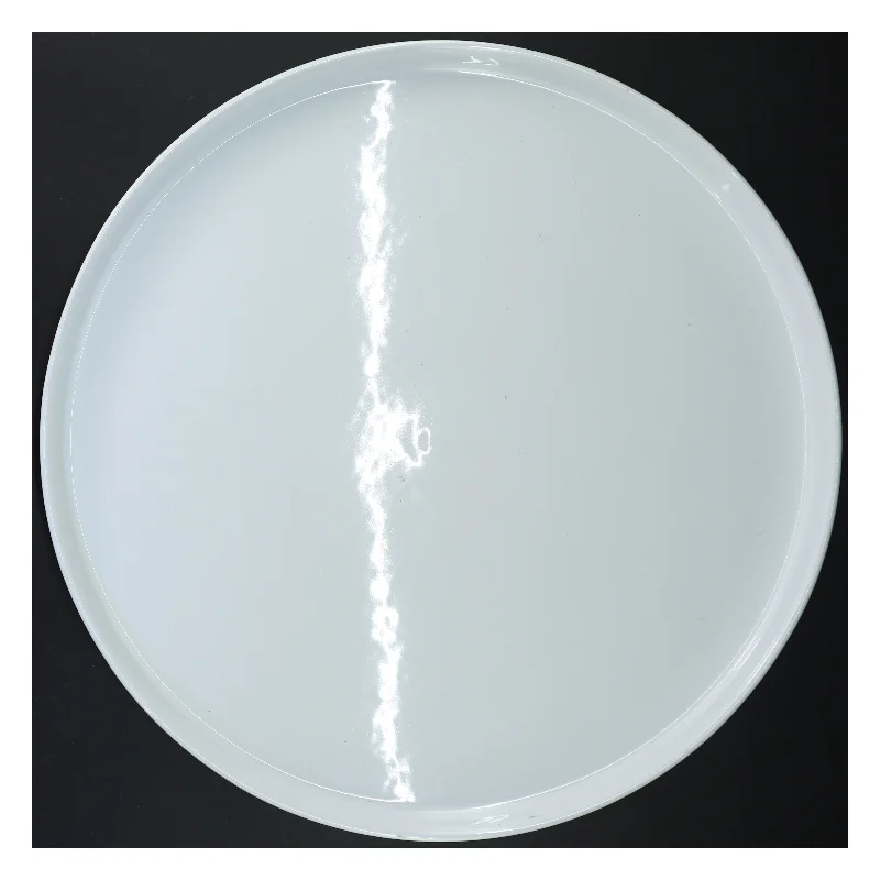 Stor rund hvid kage/tapastallerken fra IKEA (str. Ø 37 cm)