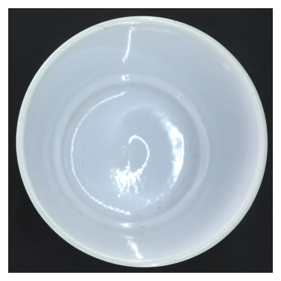 Hvid keramisk vase/potte (str. 15 cm)