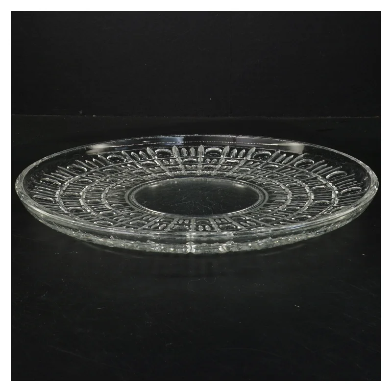 Glasfad med mønster (str. Ø 29 cm)