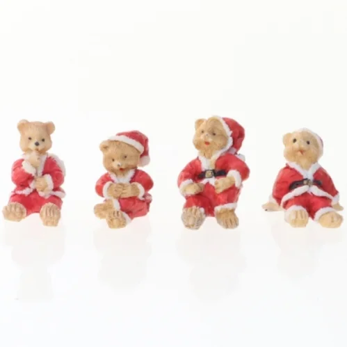 Fire julemandsbamser (str. 2 cm)