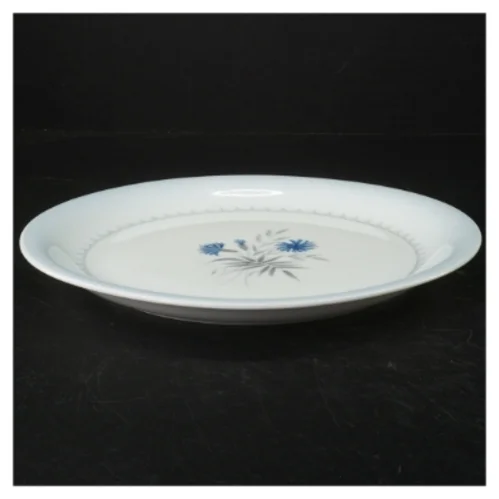 Blå kornblomst Porcelænstallerken med blomstermotiv, Demeter fra B&G (str. Ø. 25 cm)