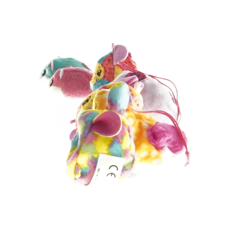 Sæt med farverige tøjdyr (str. 5 cm)