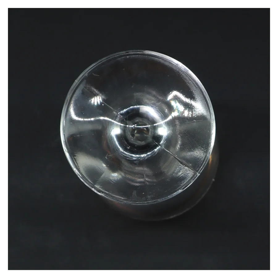 Vinglas med guldkant (str. Ø 6 cm længde 18,5 cm)