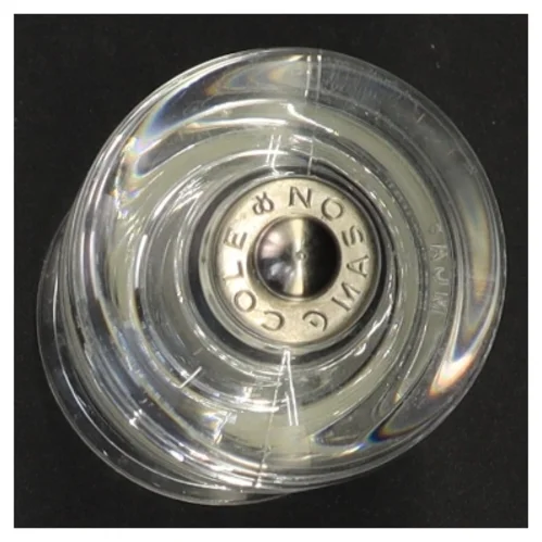 Gennemsigtig peberkværn i glas og plast fra Mason And Cole (str. 14 x 6 cm)