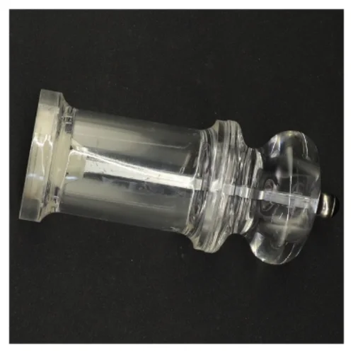 Gennemsigtig peberkværn i glas og plast fra Mason And Cole (str. 14 x 6 cm)