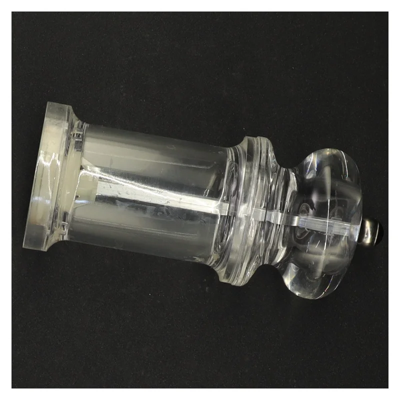 Gennemsigtig peberkværn i glas og plast fra Mason And Cole (str. 14 x 6 cm)