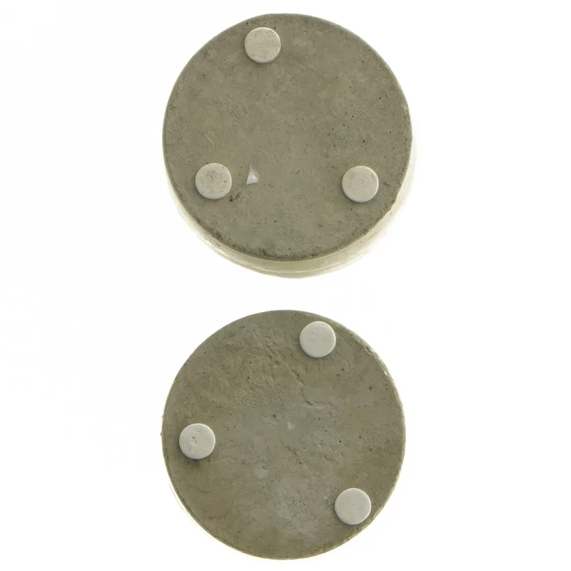 Beton fyrfadslys holdere med hjerte design (str. Ø 7,5x6 cm)