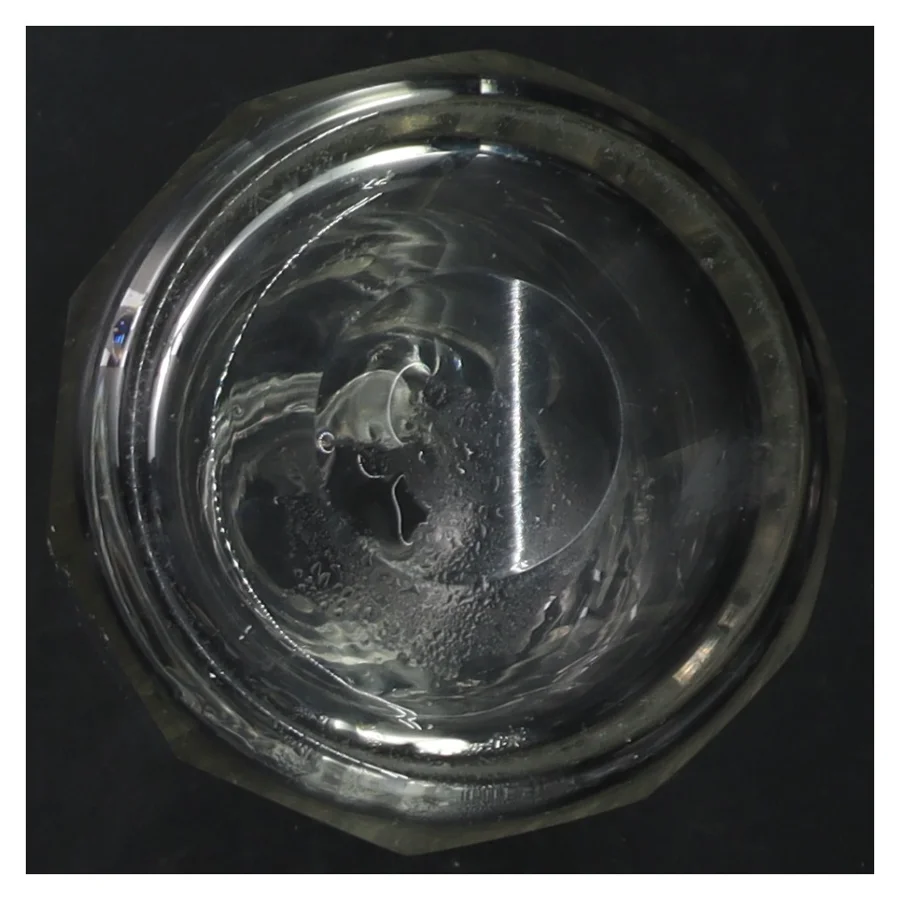 Glaskaraffel med prop (str. 21 cm)