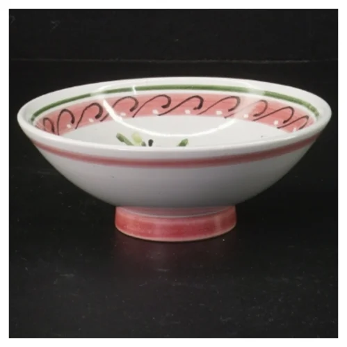 Dekorativ skål med blomstermotiv (str. Ø 13 cm)