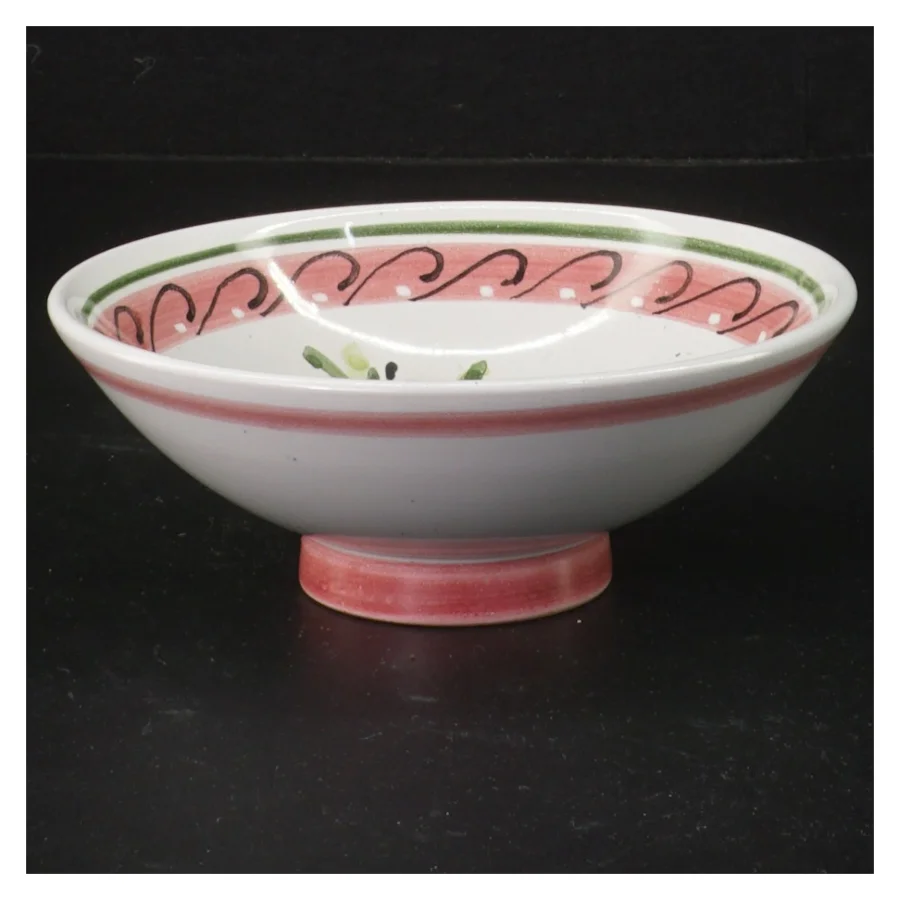 Dekorativ skål med blomstermotiv (str. Ø 13 cm)