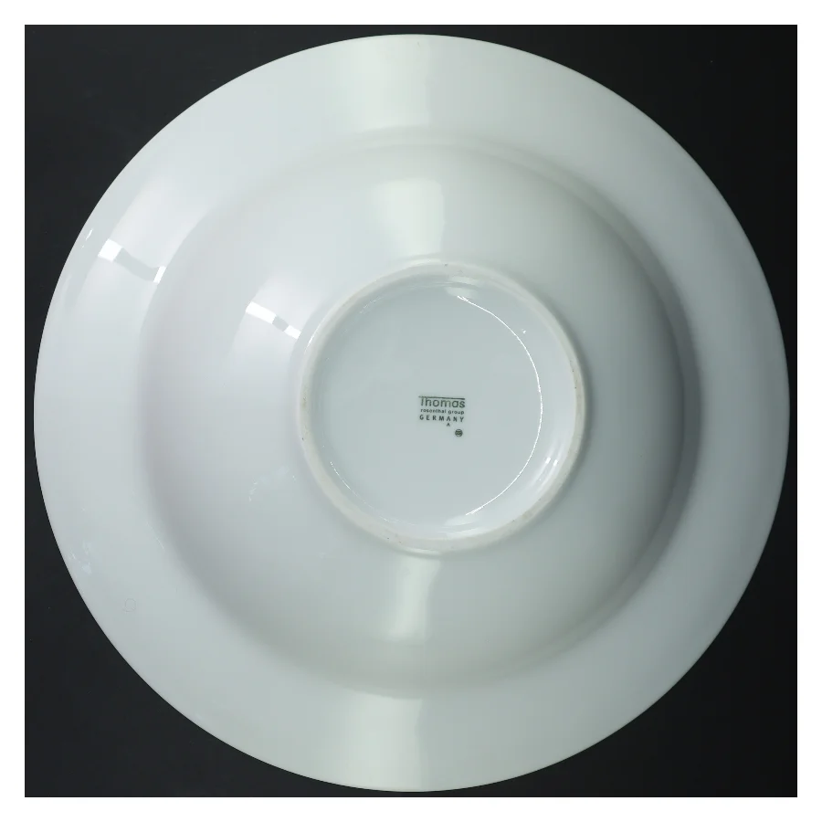 Stor hvid porcelænsskål fra Thomas (str. Ø 32 cm)