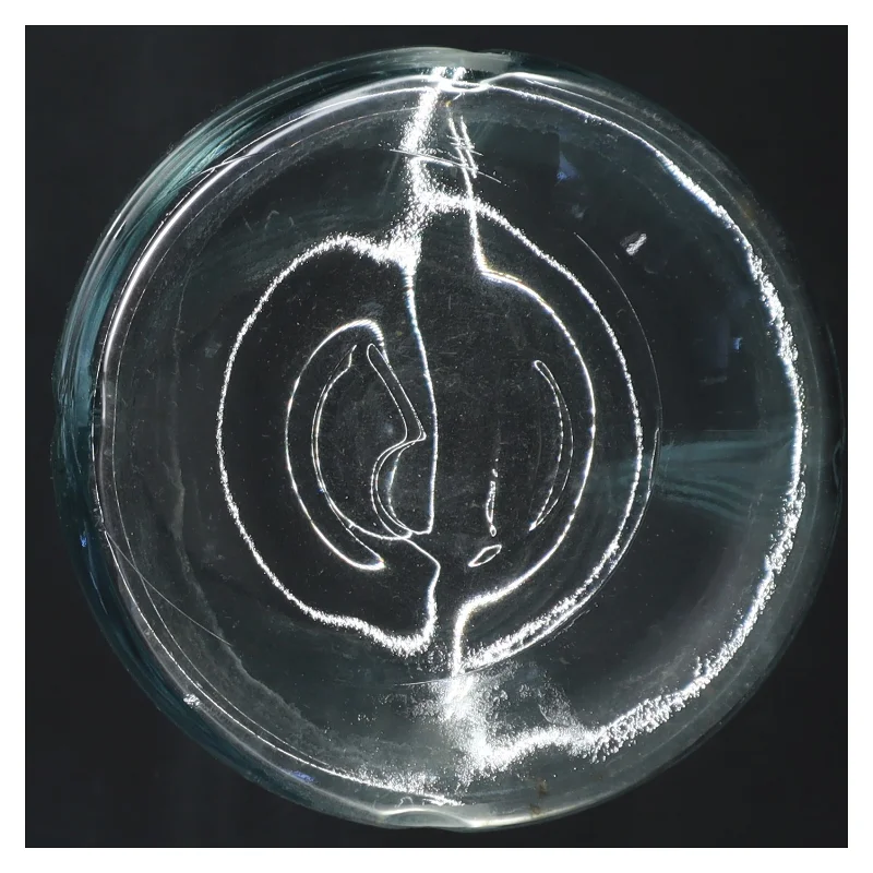 Glaskaraffel med metalbånd fra Rosendahl (str. 25 cm)