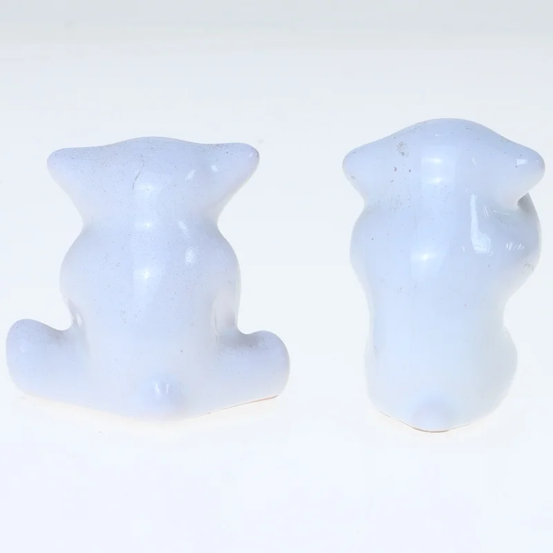 Keramiske figurer, sæt af to fra L. Hjorth (str. 5 cm)