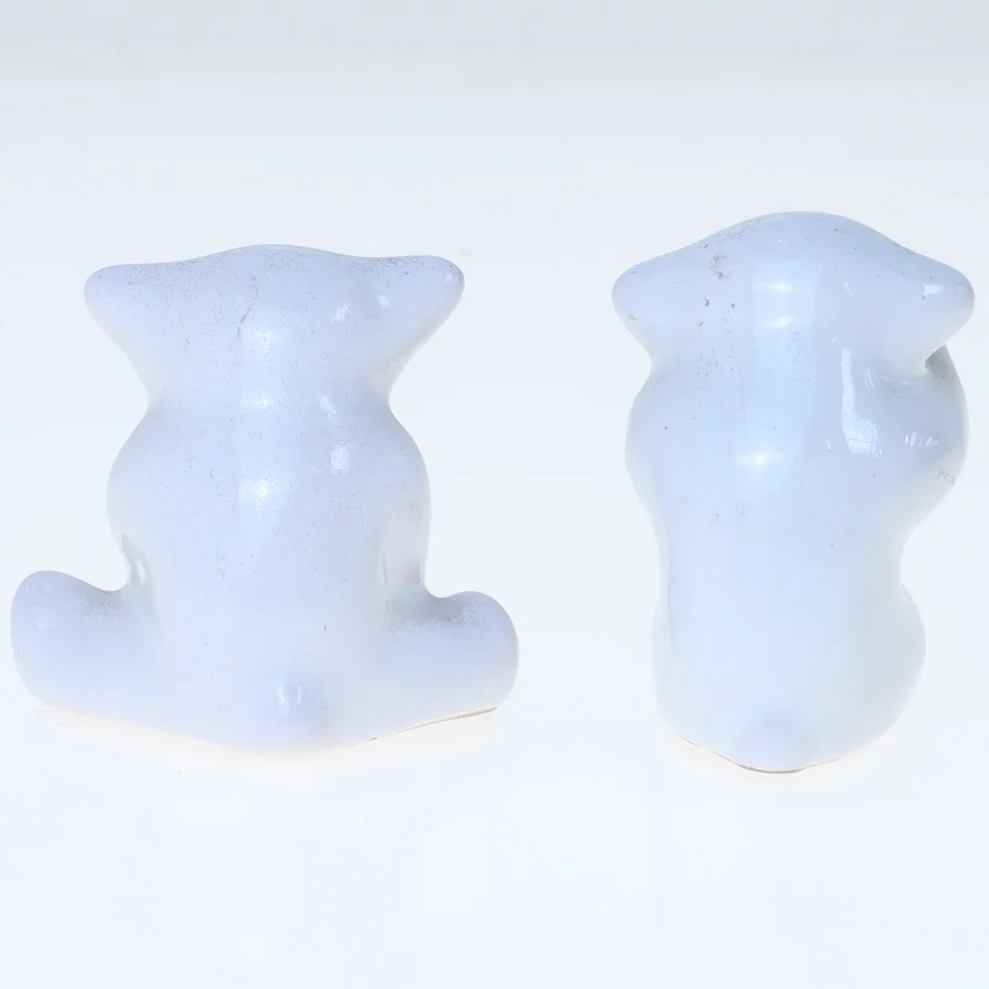 Keramiske figurer, sæt af to fra L. Hjorth (str. 5 cm)