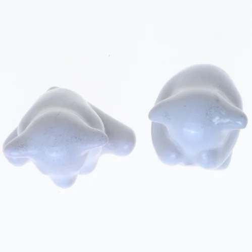 Keramiske figurer, sæt af to fra L. Hjorth (str. 5 cm)