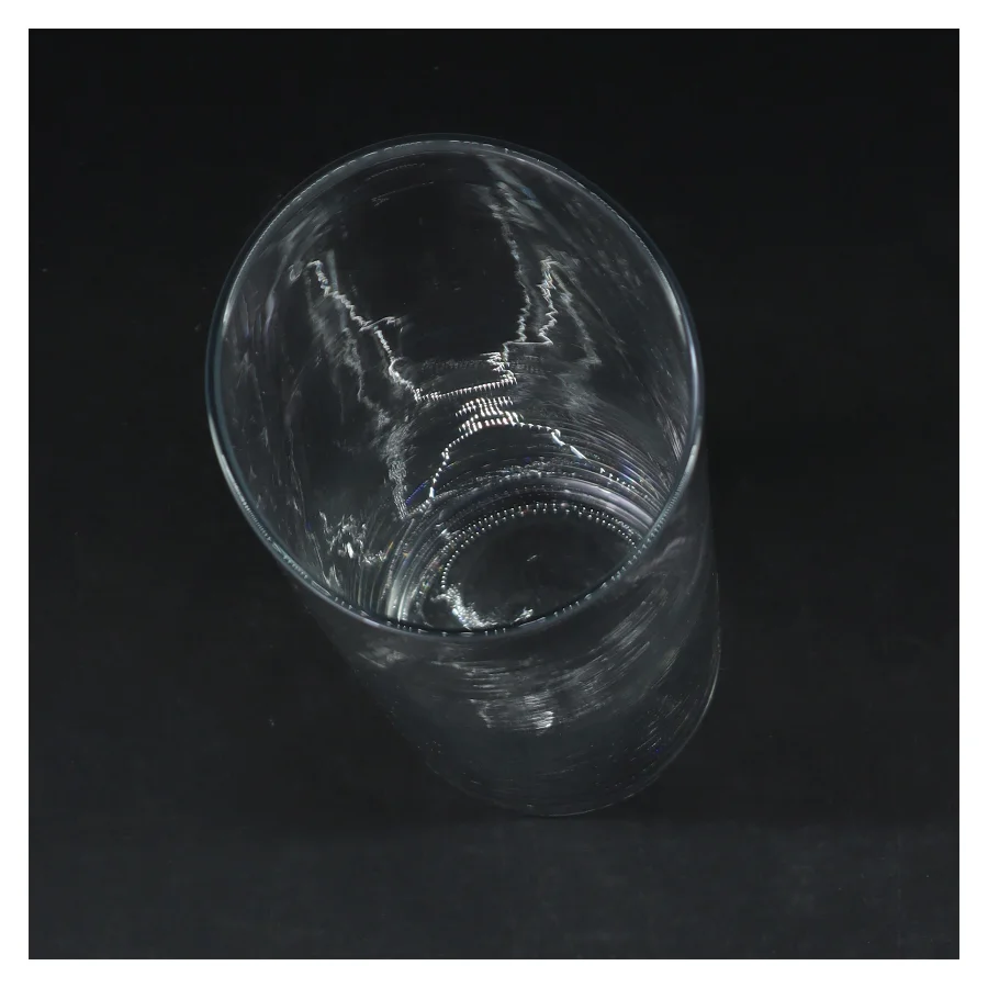 Cylindrisk glasvase (str. Ø. 8 cm. Højde 28 cm)