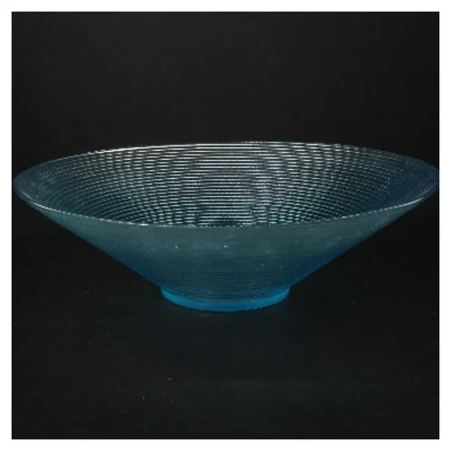 Blå glasskål (str. Ø 29 cm)