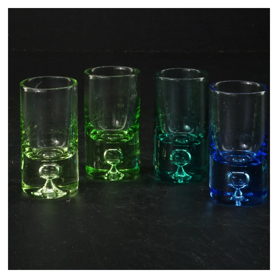 Farvede shots glas (str. 7 x 4 cm)