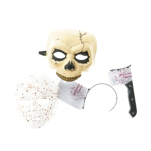 Halloween masker og pynt
