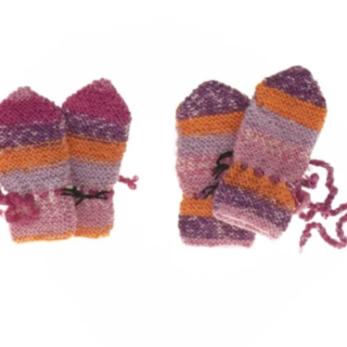 Strikkede babyhandsker (str. 12 x 6 cm)